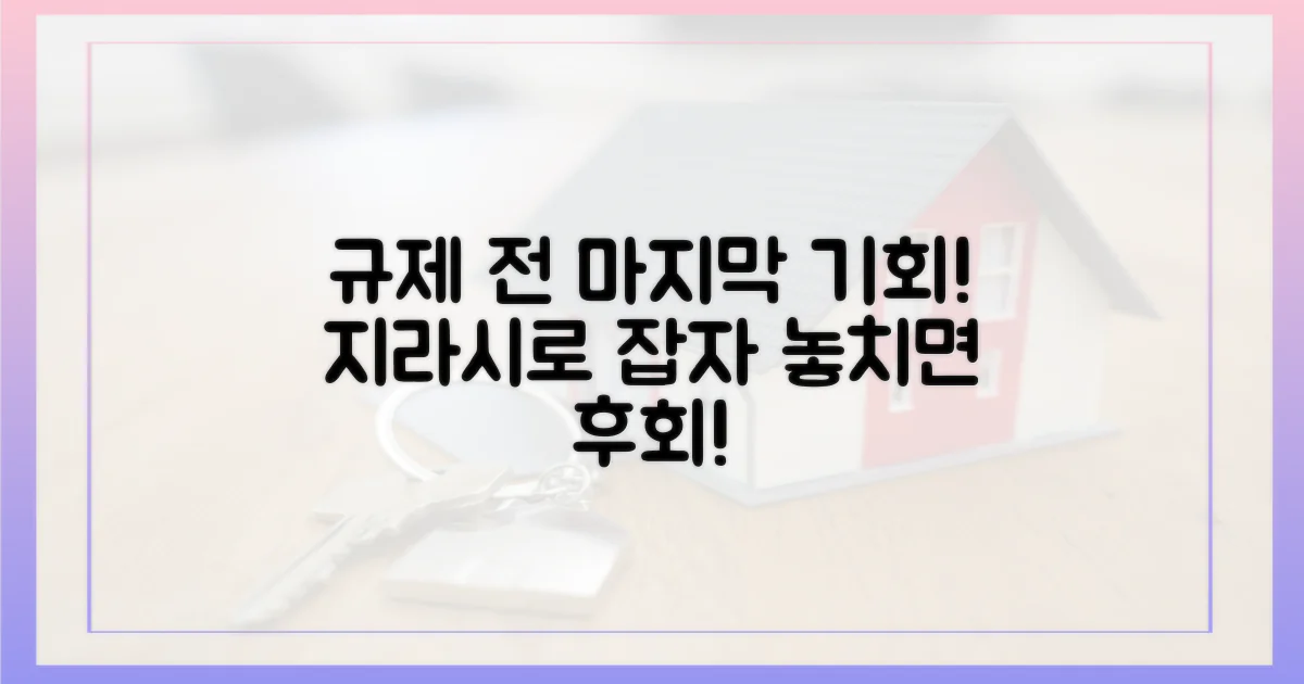 지라시로 본 규제 전 마지막 기회