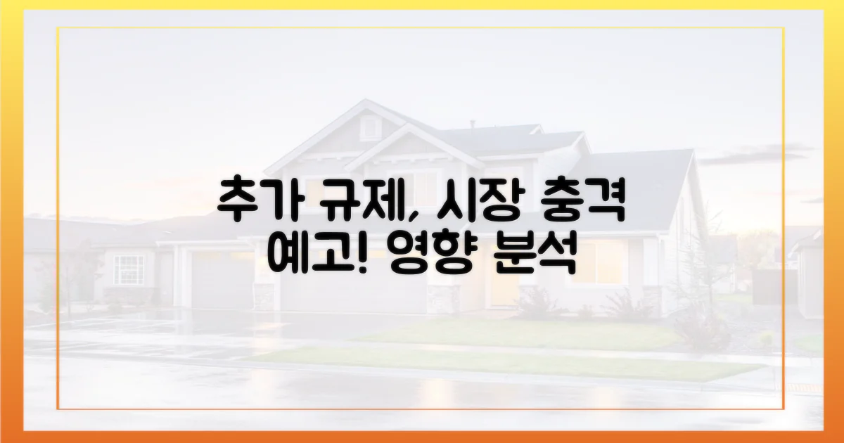 추가 규제, 시장에 미칠 영향