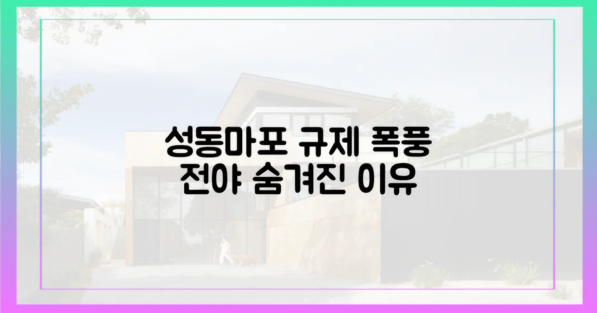 성동·마포, 규제 앞둔 이유 분석