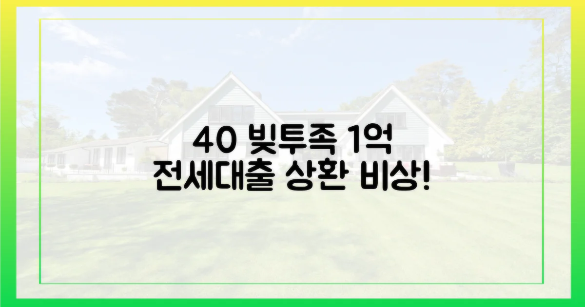 2030 40% 빚투족, 전세대출 1억 상환 비상