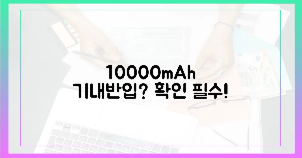 10000mAh, 기내반입 기준일까?