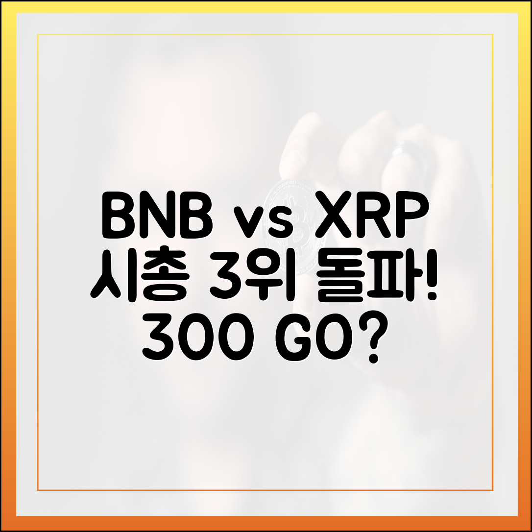 BNB, 리플 제치고 시총 3위! 수익률 300%?