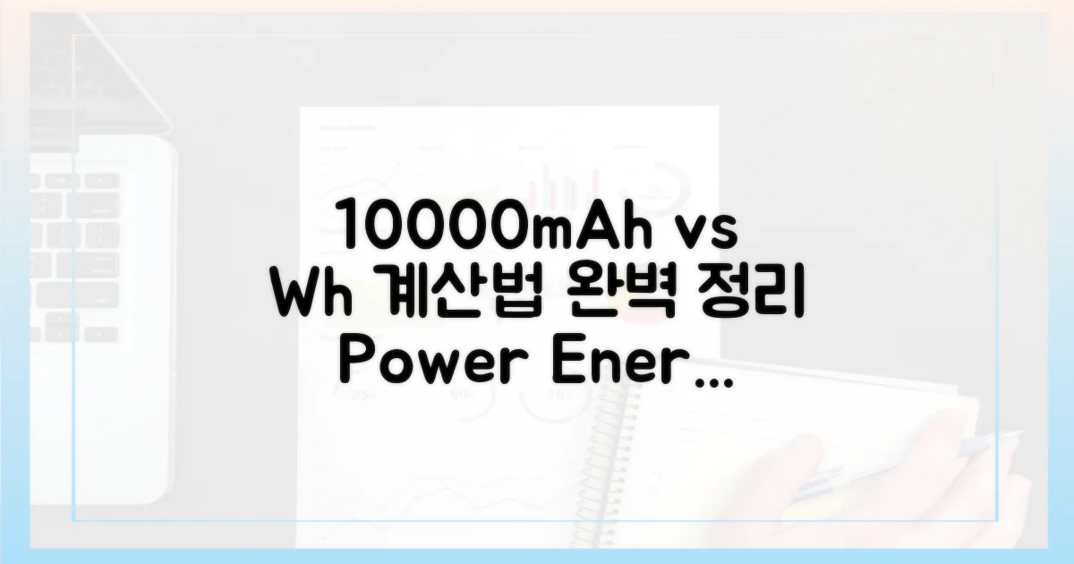 10000mAh, Wh 계산 공식