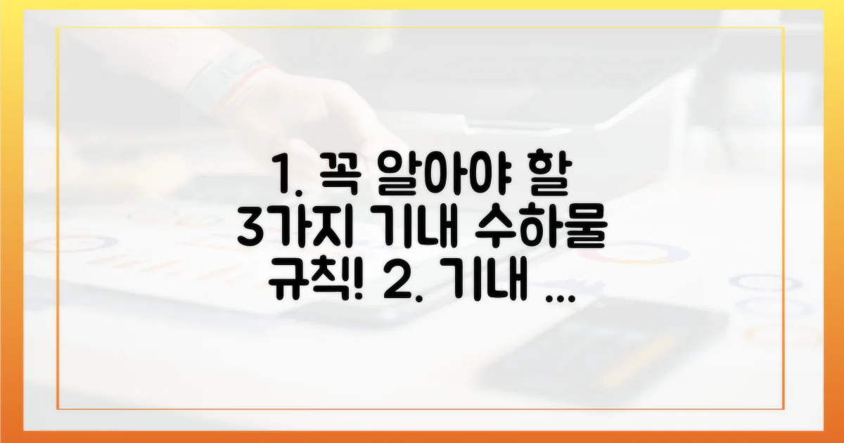 3가지 기내 반입 규정