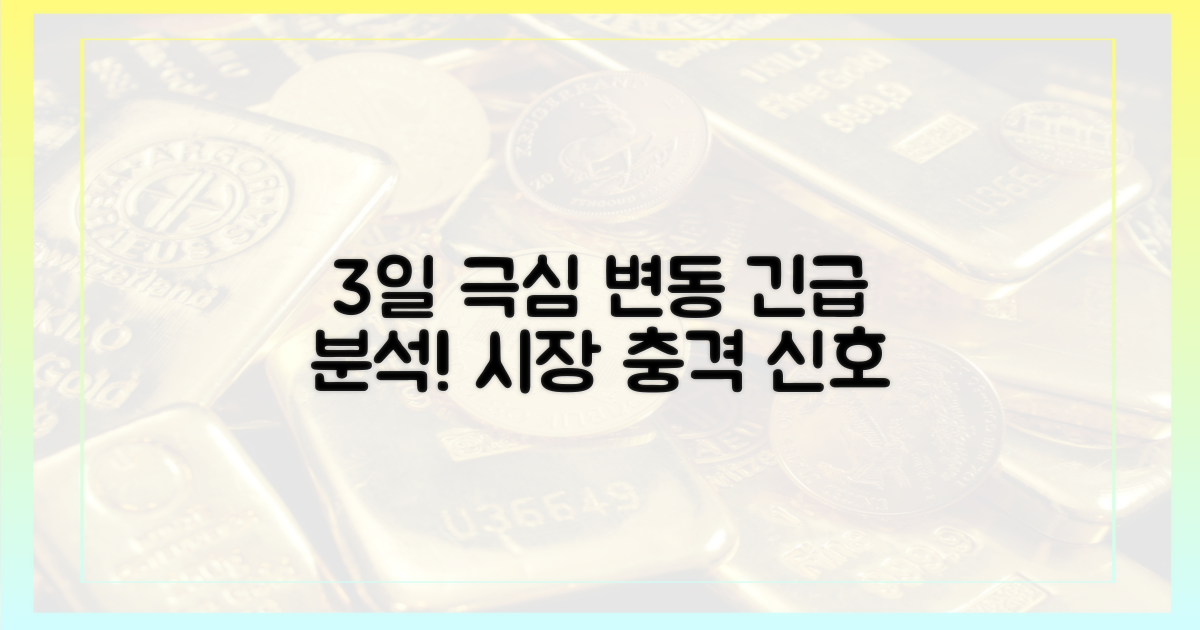 3일간의 극심한 변동성 분석