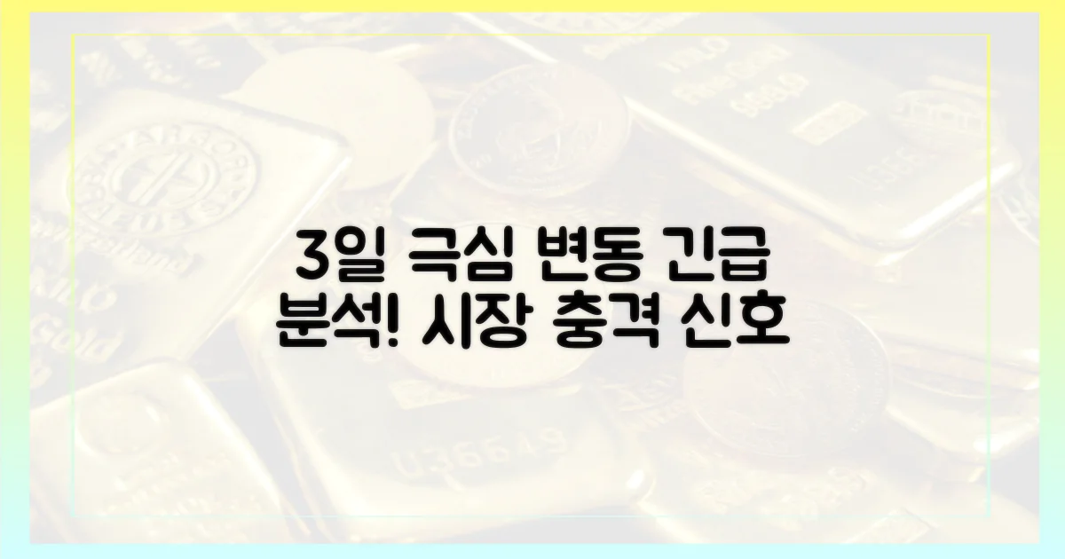 3일간의 극심한 변동성 분석