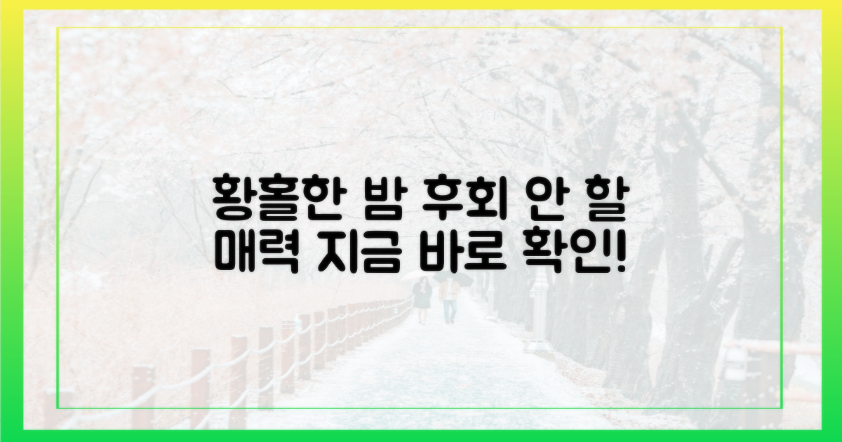 황홀한 밤, 놓치면 후회할 매력
