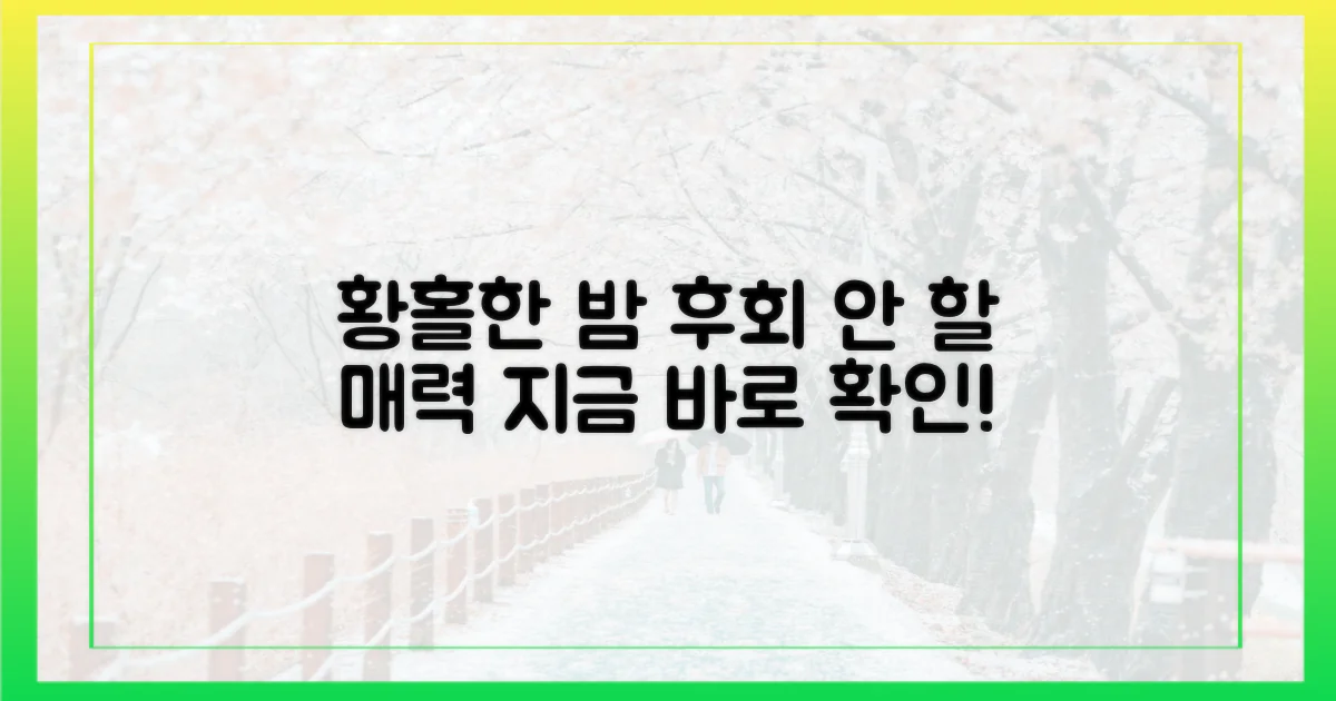 황홀한 밤, 놓치면 후회할 매력