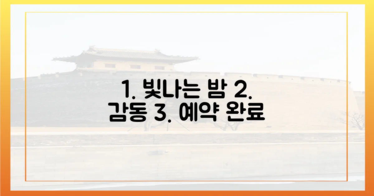 빛나는 밤, 감동 예약 완료