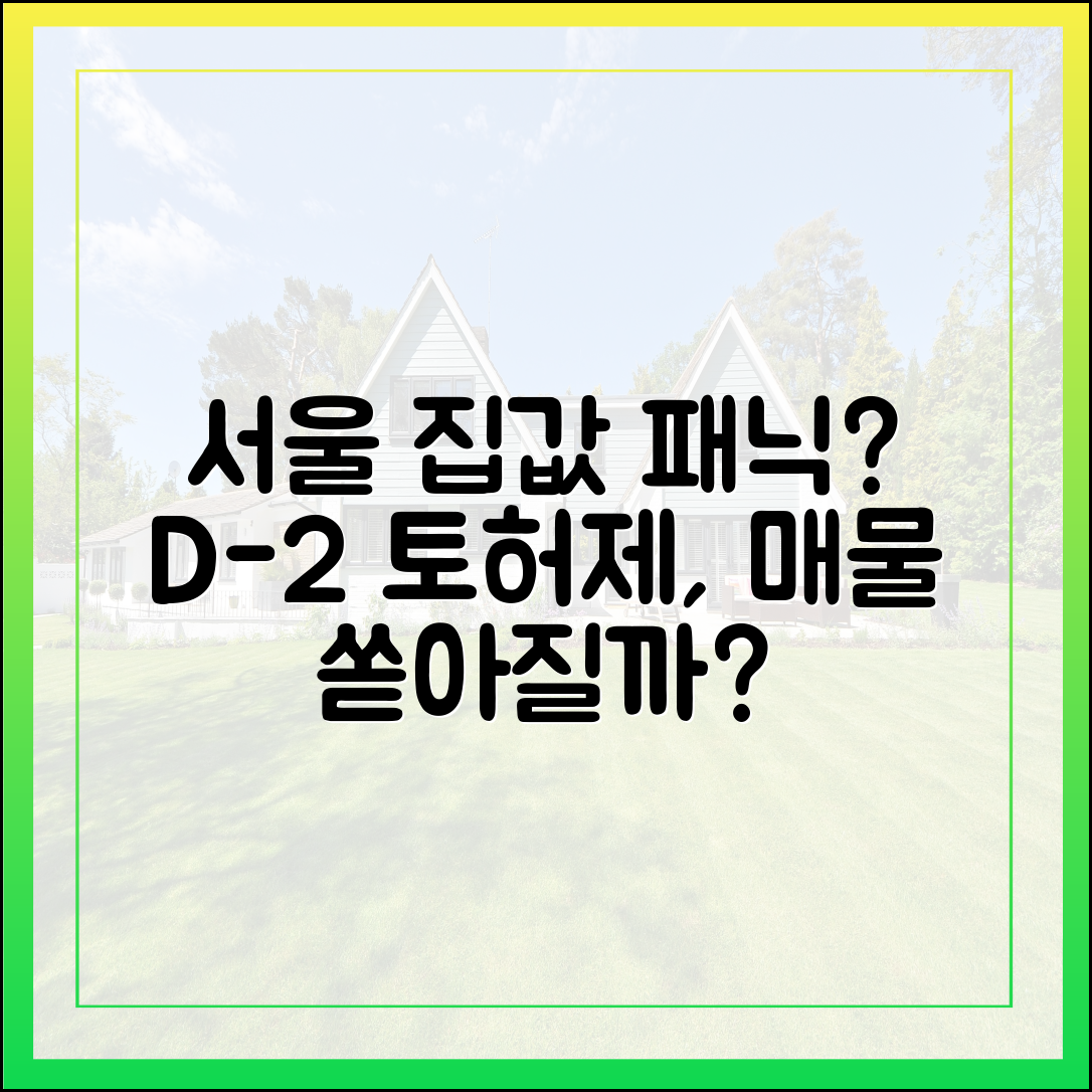 초보도 잡는 토허제 D-2, 서울 아파트 '패닉' vs '패닉바잉
