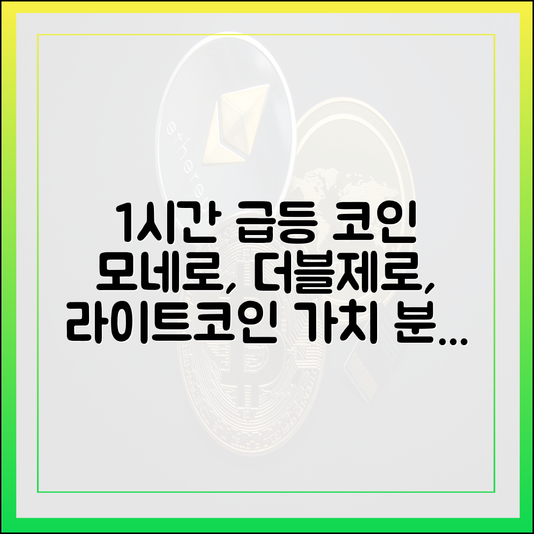 서울데이터랩] 암호화폐 1시간 상승률 상위: 모네로, 더블제로, 라이트코인 마스터 가이드