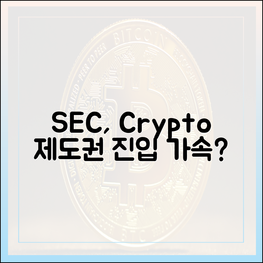 SEC, 가상자산 제도권 진입 가속?