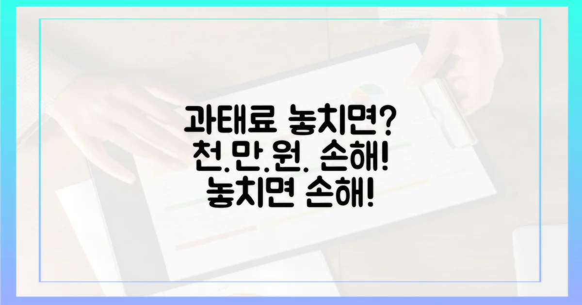 과태료, 놓치면 손해