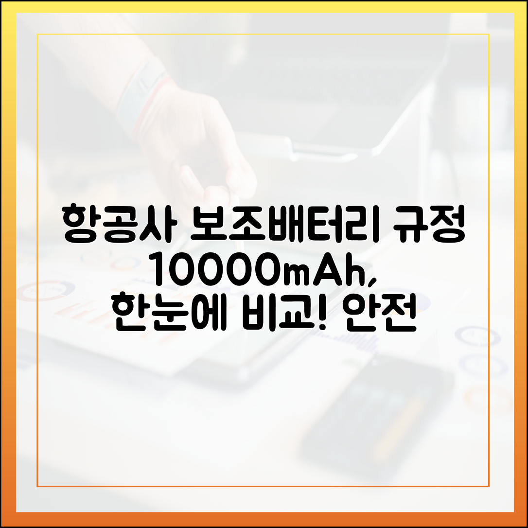 항공사별 10000mAh 보조배터리 규정, 한눈에 비교하고 안전 여행하기
