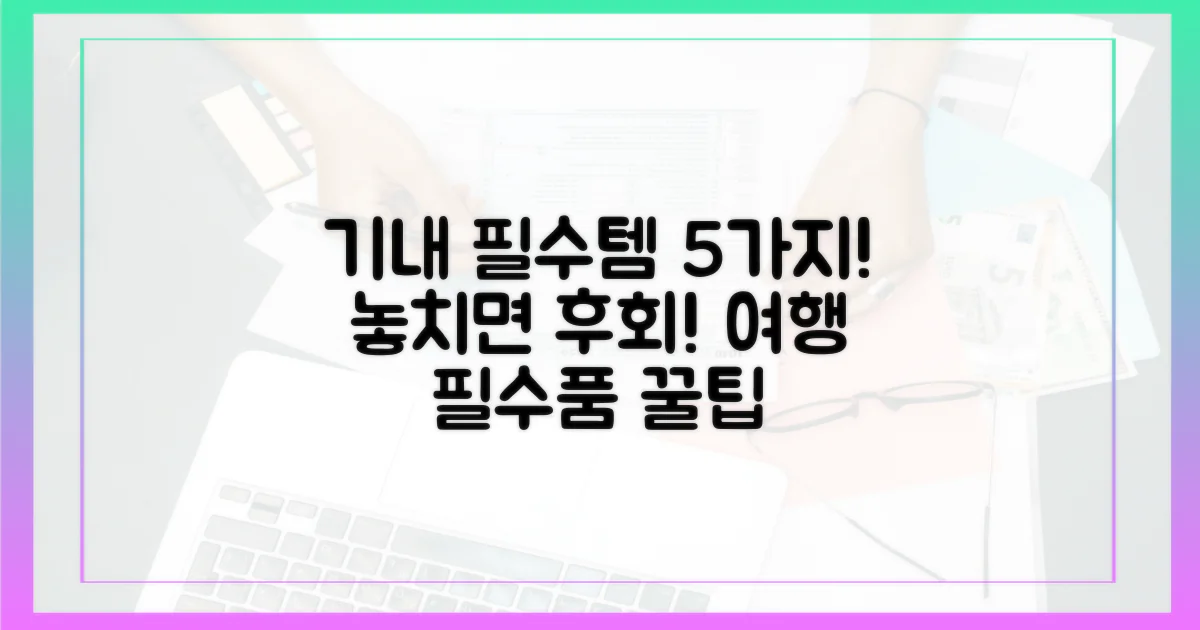 5가지 기내 반입 필수품