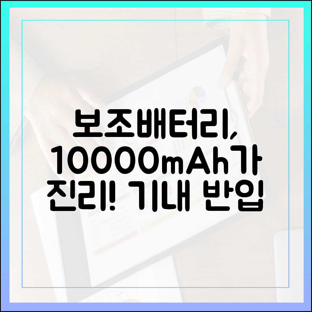 보조배터리 기내 반입, 왜 10000mAh가 여행용으로 가장 인기가 많을까?