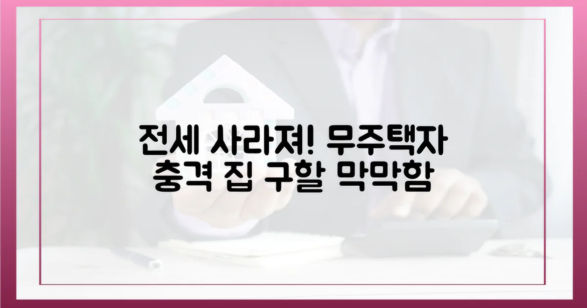 사라지는 전세, 무주택자 '망연자실