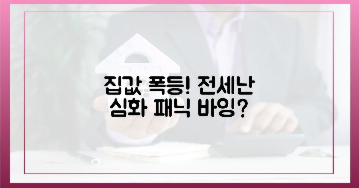 집값 폭등 전세난 가속화