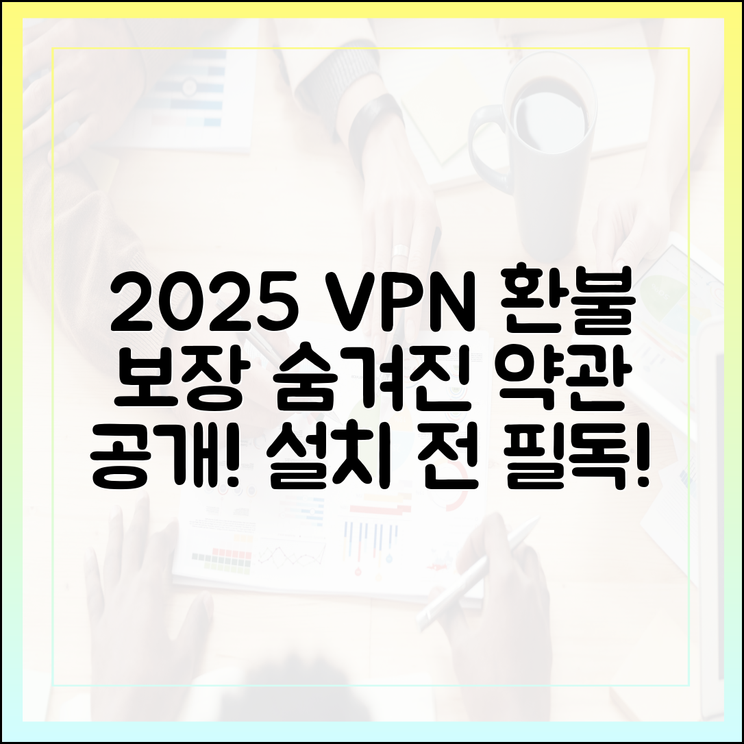 VPN 설치 전 반드시 확인해야 할 2025년 환불 보장 및 서비스 약관 분석