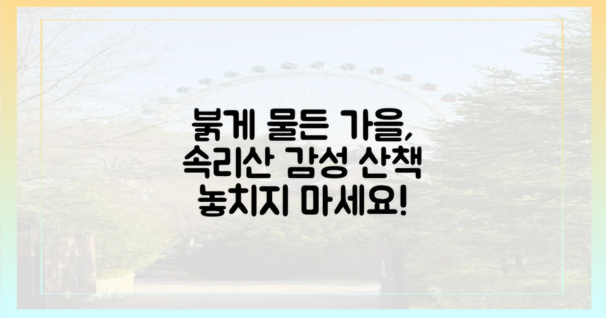 붉게 물든 가을, 속리산 감성 산책