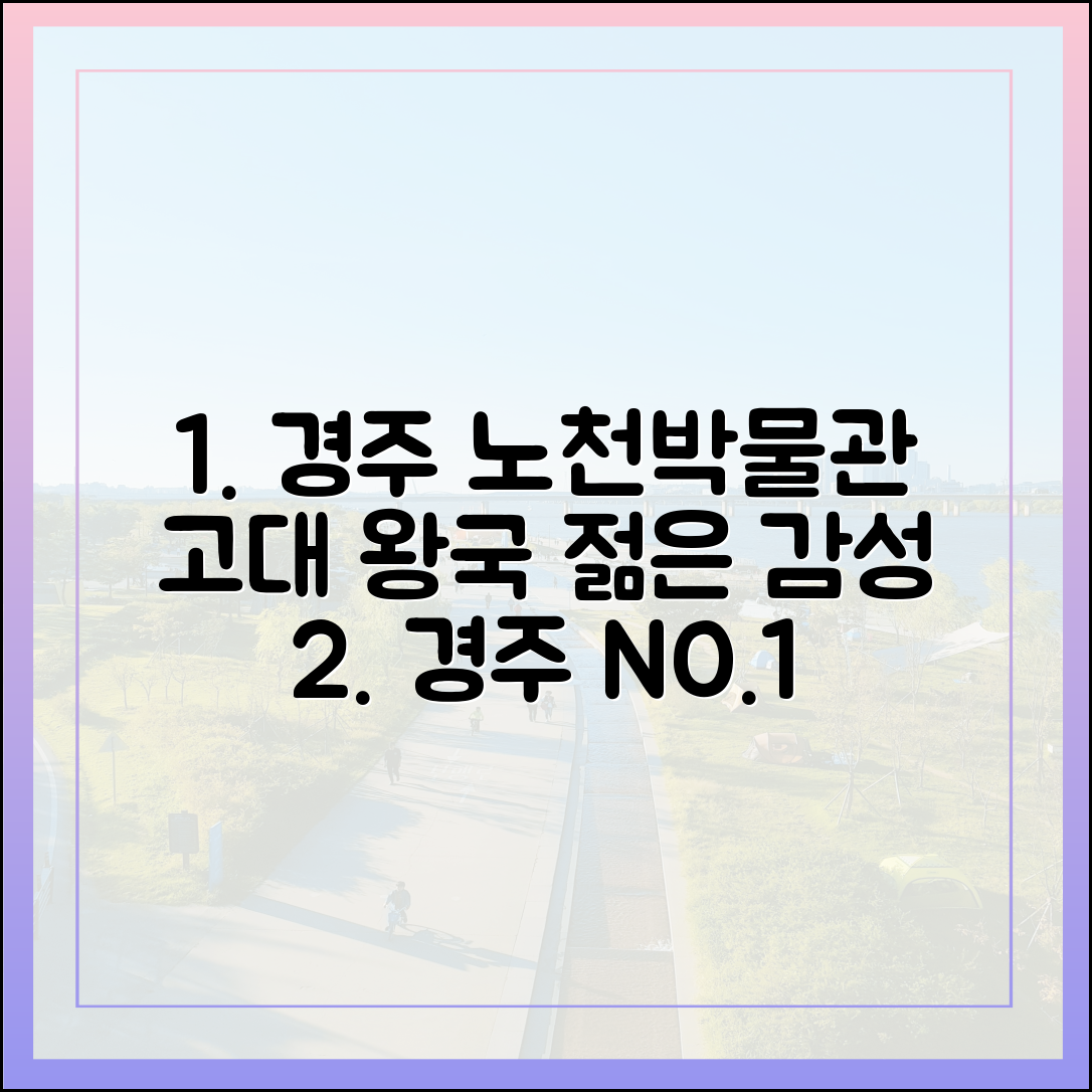 경주 노천박물관: 고대 왕국, 젊은 감성 완벽 가이드!