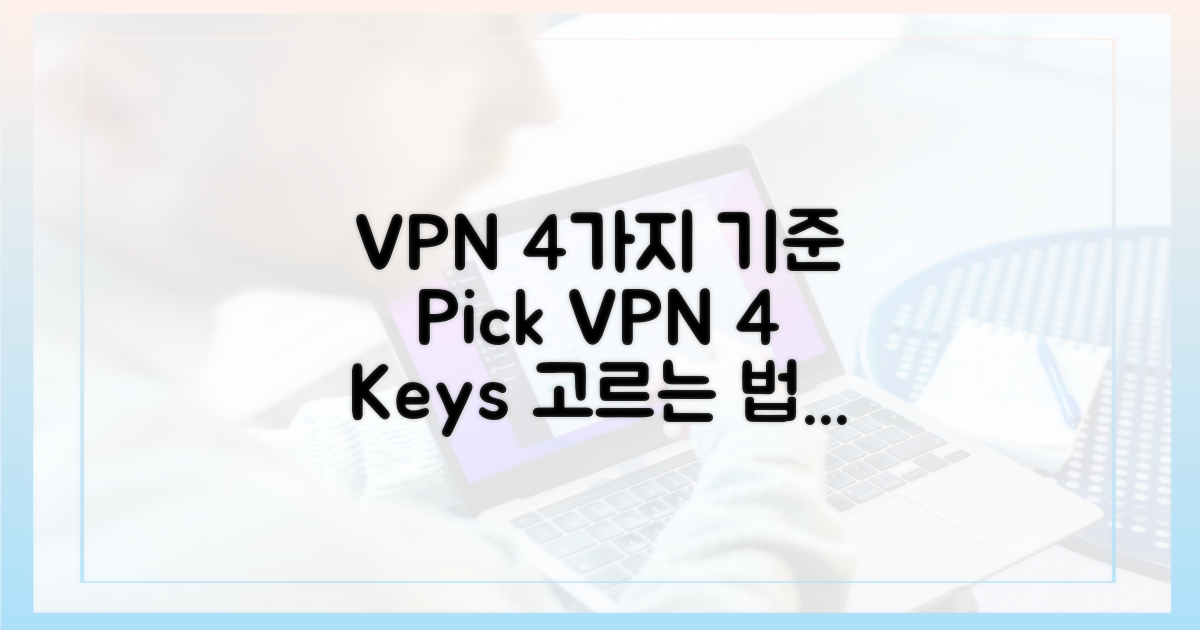 4가지 VPN 선택 기준
