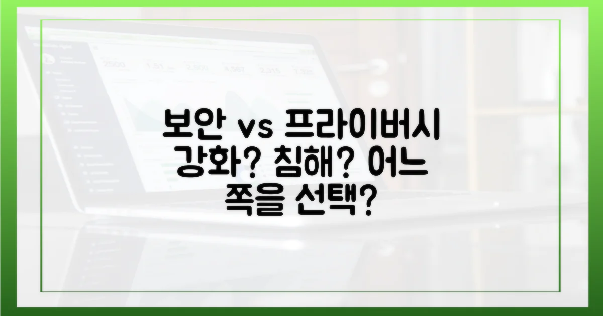 보안 강화 vs 개인 정보 침해