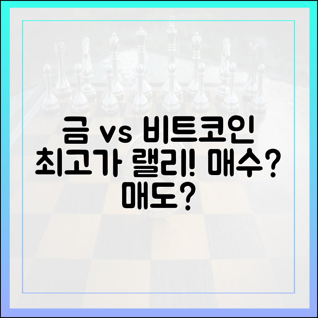 금·비트코인 최고가 완벽 가이드: "팔까? 기다릴까?