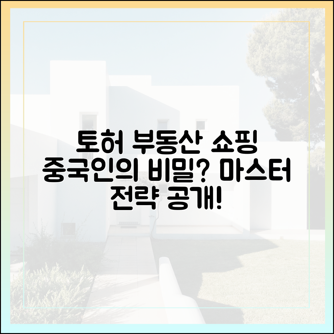 토허 '부동산 쇼핑' 마스터하기: 중국인은?