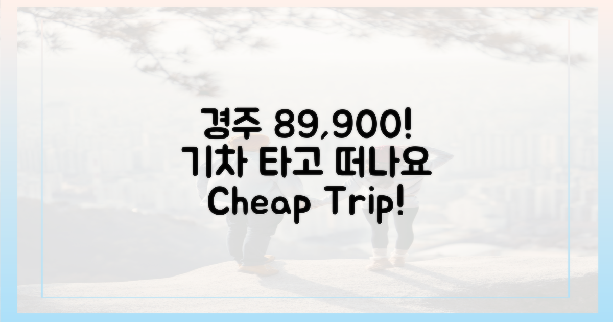89,900원, 기차로 경주!