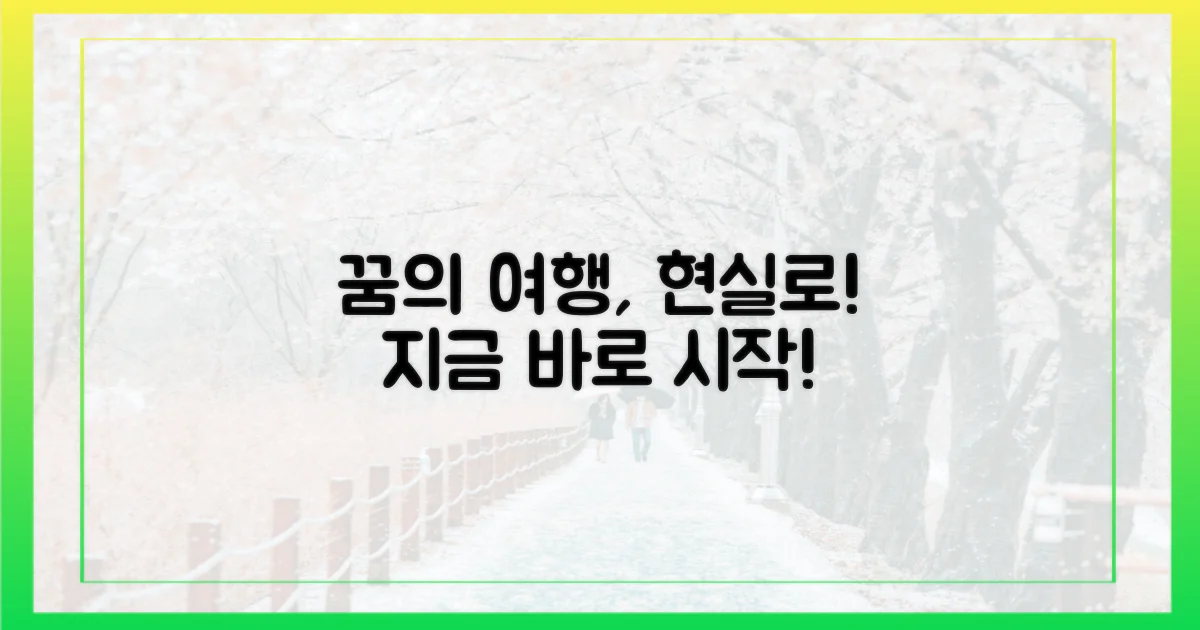 꿈의 여행, 현실로 만들기