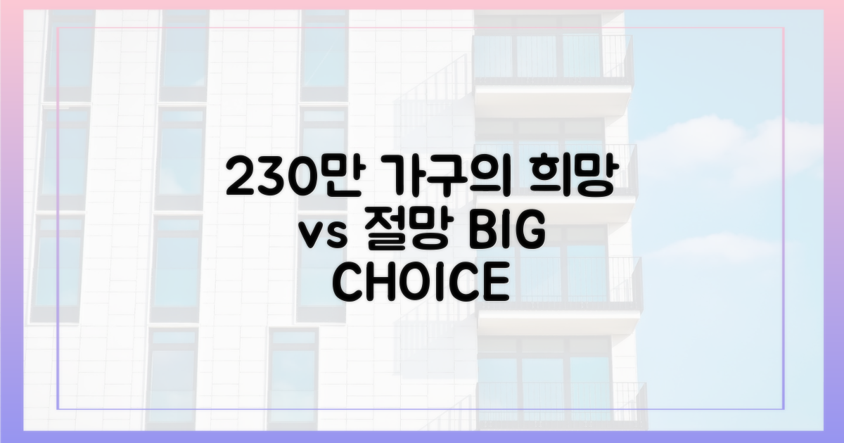 230만 가구의 희망 vs 절망