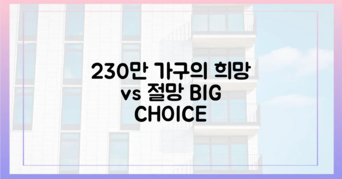 230만 가구의 희망 vs 절망
