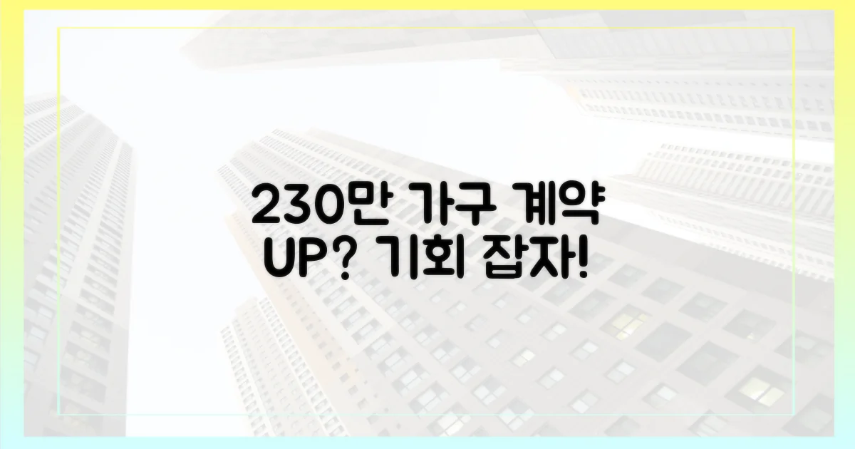 230만 가구, 계약 앞당길까?