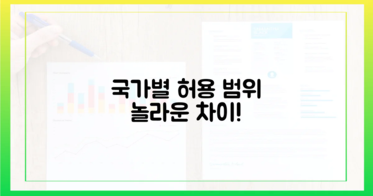 국가별 허용 범위 탐구