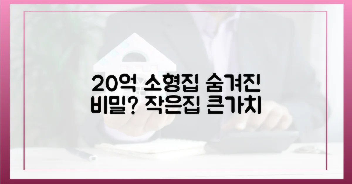 소형 평수, 20억 집값의 비밀?