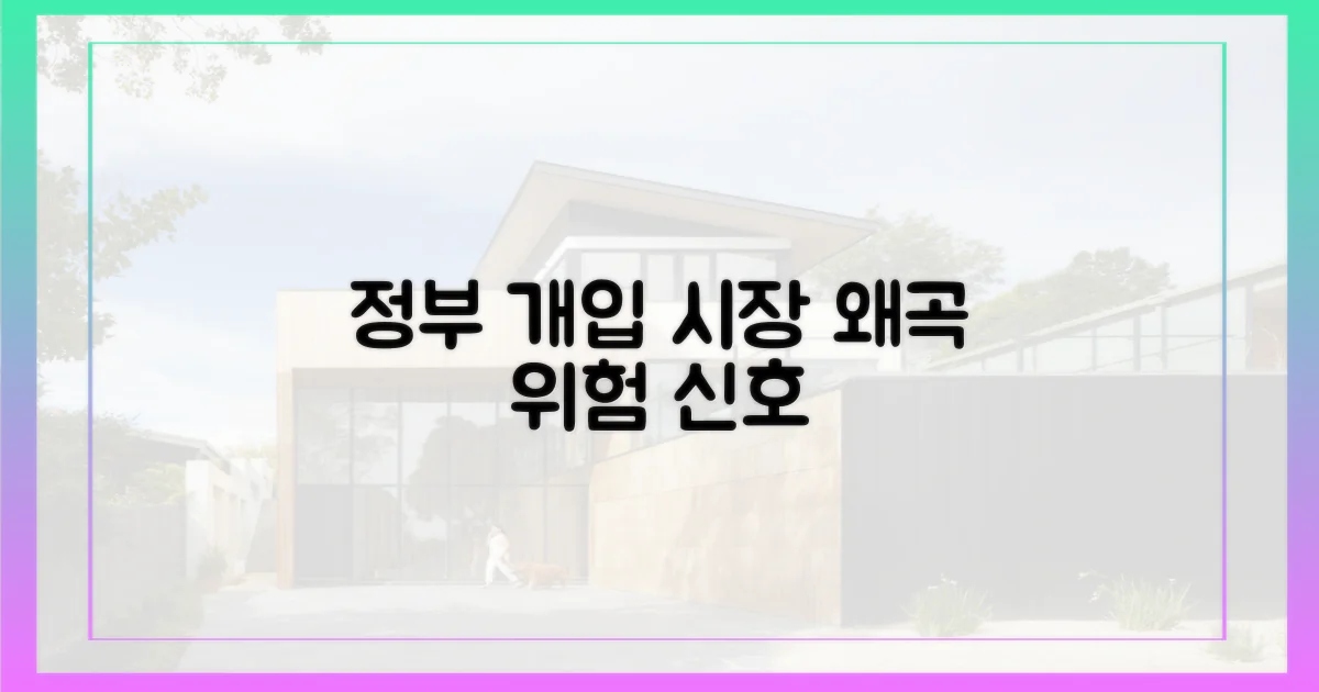 정부 개입, 시장 왜곡 가능성