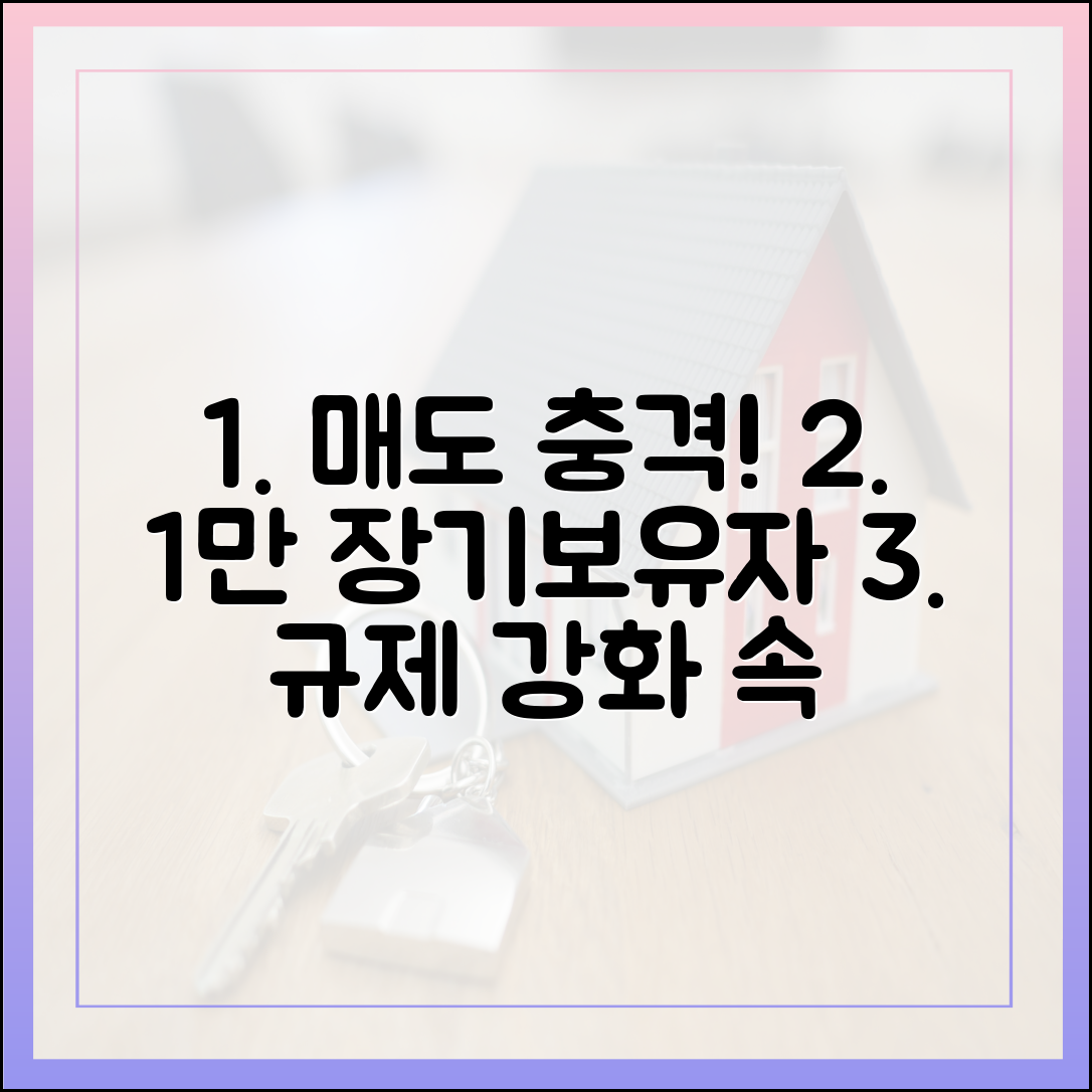 규제 강화 속, 장기보유자 1만 명 매도 충격!