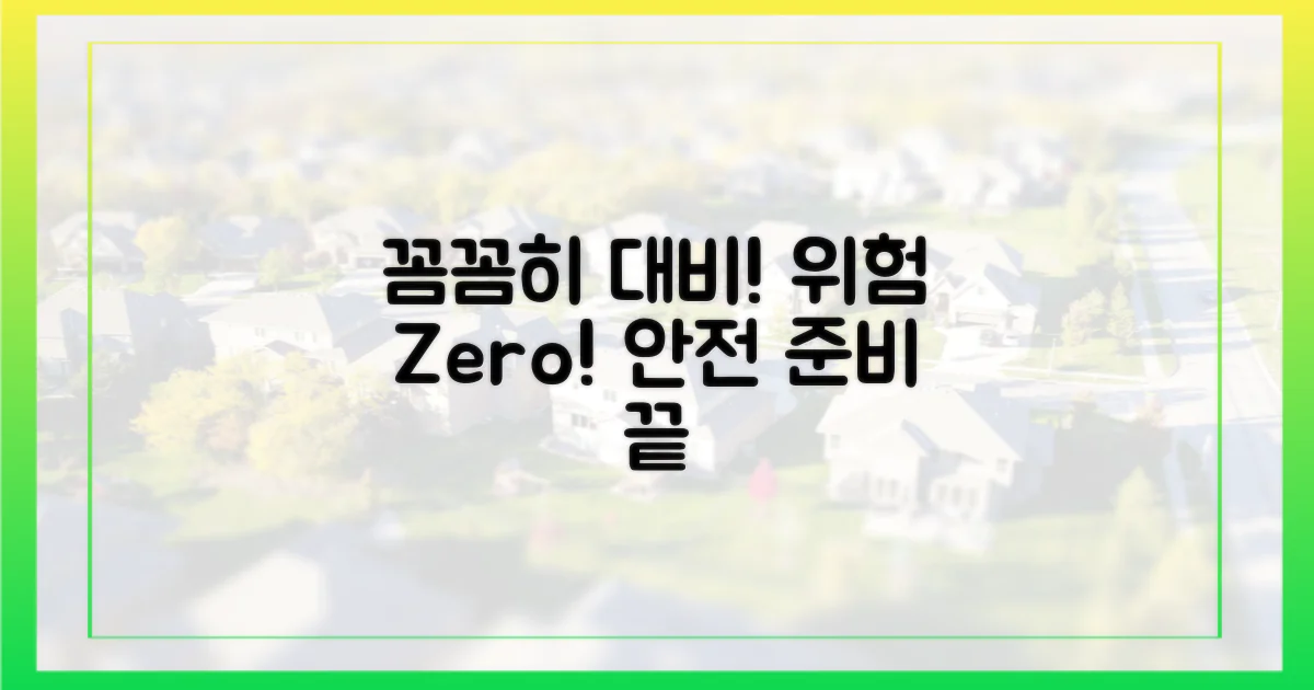 꼼꼼하게 위험을 대비하세요