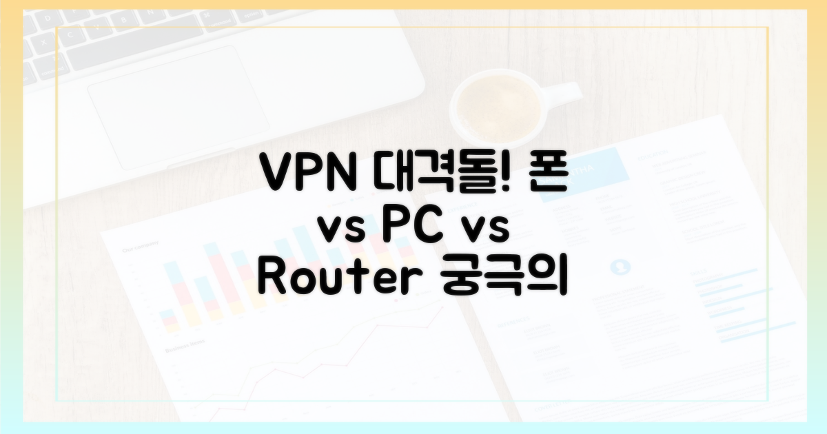 스마트폰, PC, 라우터 VPN 비교