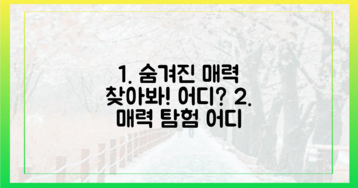 숨겨진 매력, 어디 숨었나?