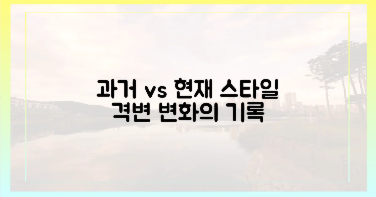 과거와 현재, 스타일 변화