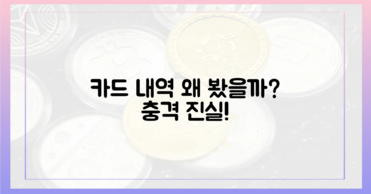 왜 카드 내역을 봤을까?