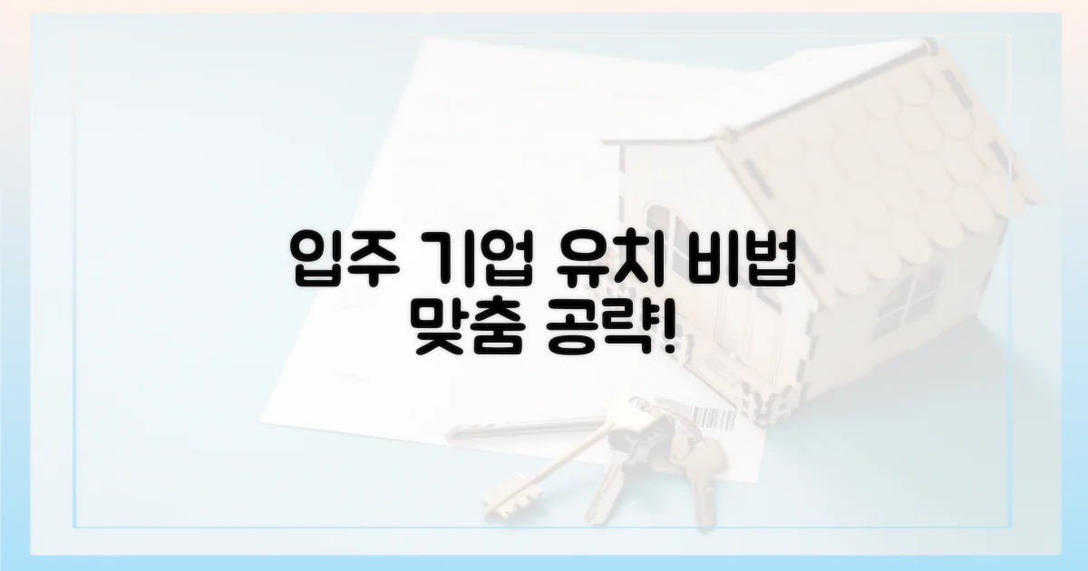 입주 기업 유치, 맞춤형으로 공략하세요!
