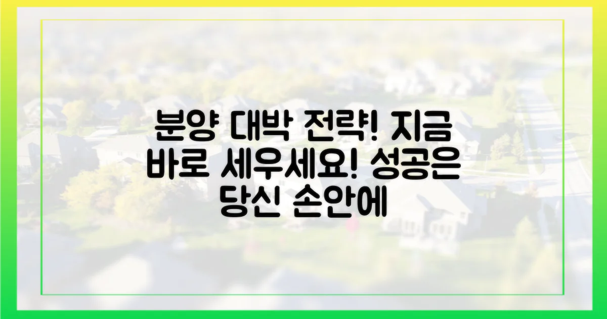 효과적인 분양 전략, 지금 세우세요!