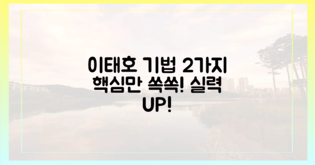2가지 이태호 기법