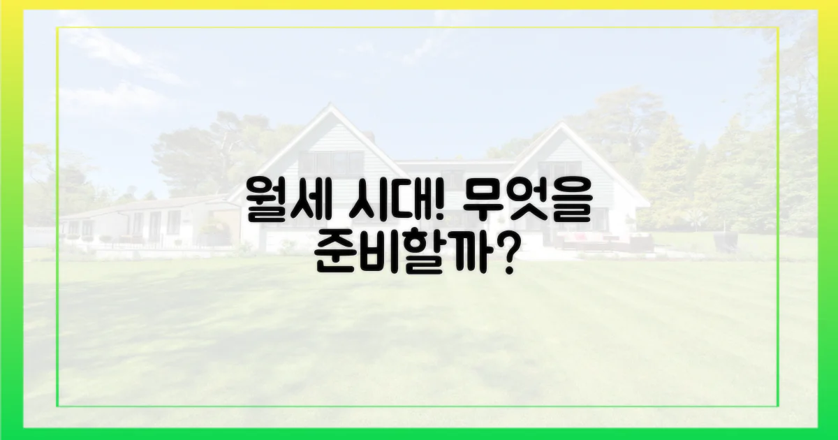 전세 아닌 월세 시대, 무엇을 준비해야 할까?