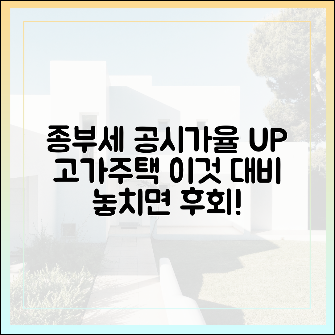 종부세↑, 공시가율 3단계 인상! 고가주택 '이것' 대비