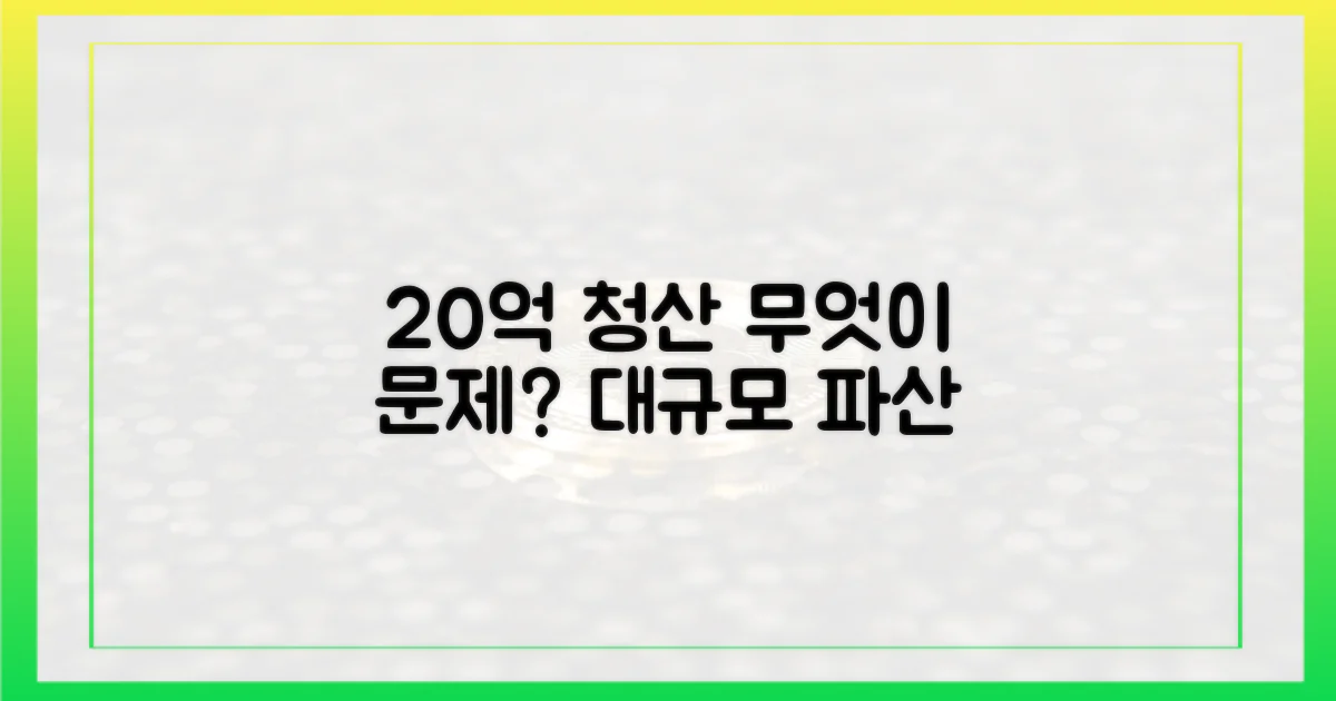 20억 달러 청산, 무엇이 문제?