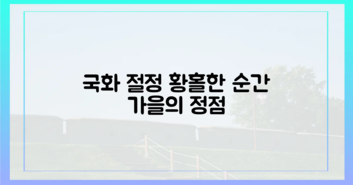 눈부신 국화, 절정의 순간